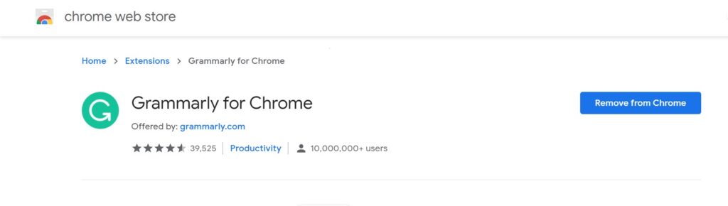Grammarly, Top google chrome extensions for writers