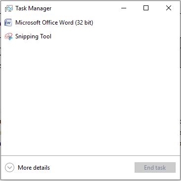 task manager 10 useful Windows shortcuts