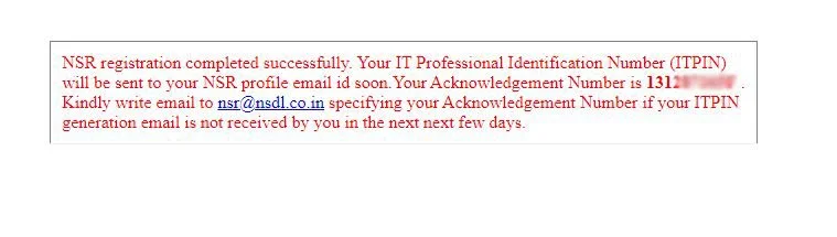 Create NSR Account Create NSR Account