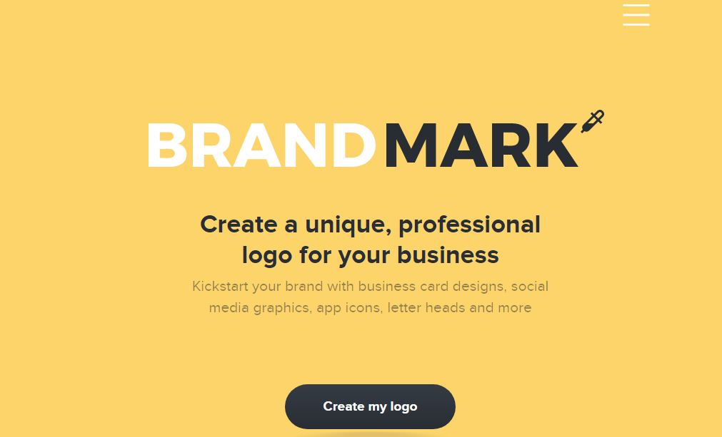 Brandmark Pick a Business Name and Logo