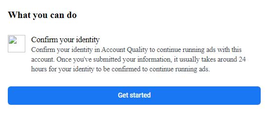 confirm your identity