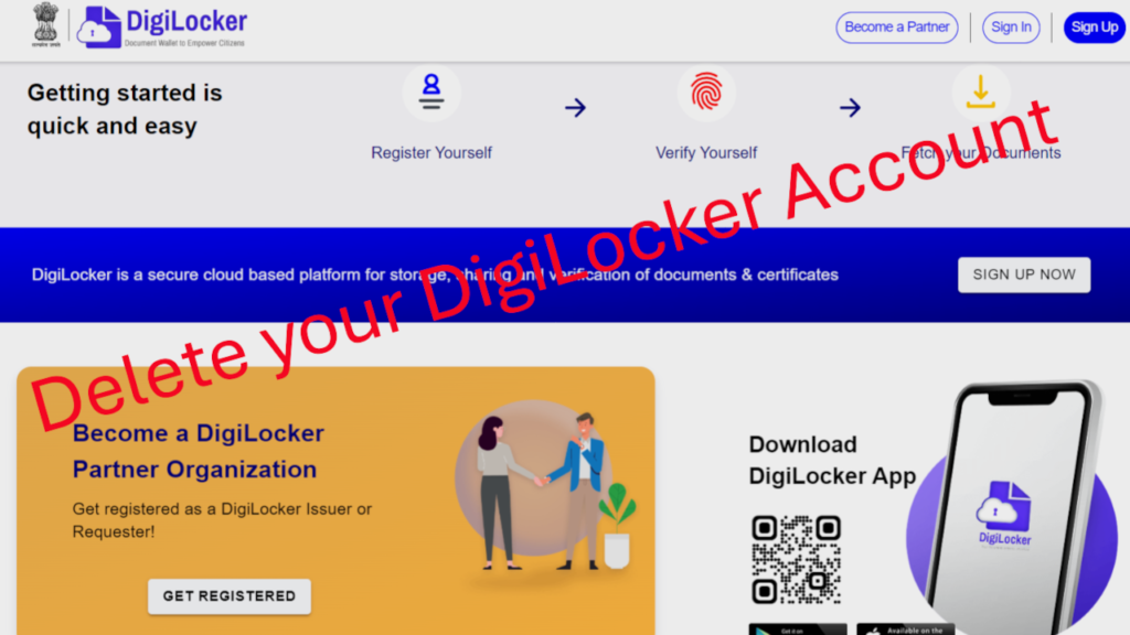 delete your DigiLocker Account